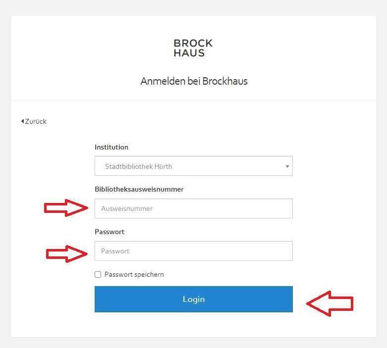 Anmeldung auf der Brockhaus Webseite Schritt 3